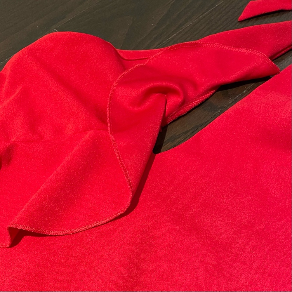 Y2K Ruffle Red Halter - Picture 3 of 5